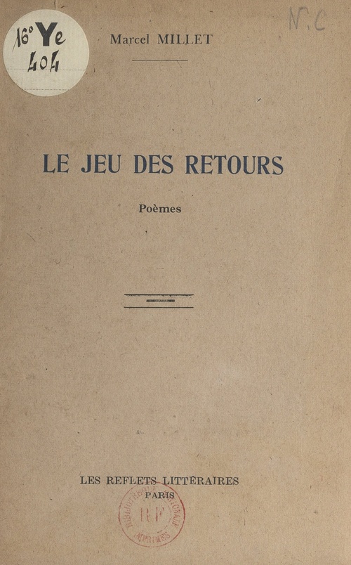 ebook cover of Le jeu des retours, by Marcel Millet