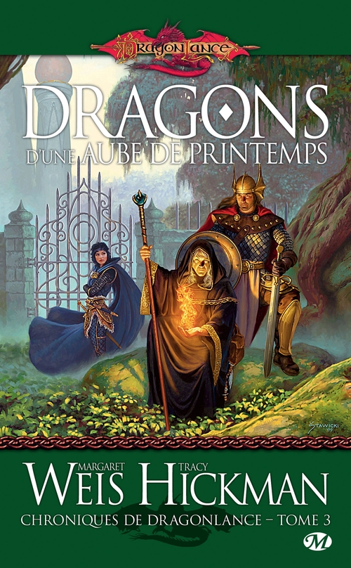 ebook cover of Chroniques de Dragonlance, T3 : Dragons d'une aube de printemps, by Tracy Hickman, Margaret Weis