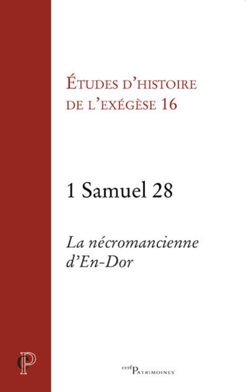 ebook cover of 1 SAMUEL 28 - LA NECROMANCIENNE D'EN-DOR, by Matthieu Arnold, Gilbert Dahan, Annie Noblesse-Rocher