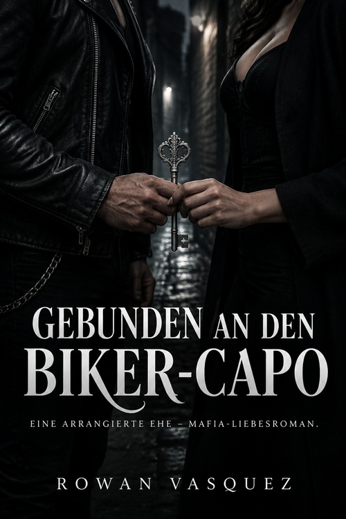 Couverture ebook de Gebunden an den Biker-Capo, de Rowan Vasquez