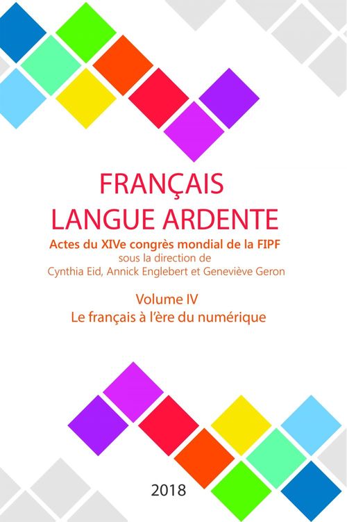 Couverture ebook de Le français à l'ère du numérique, de Fipf