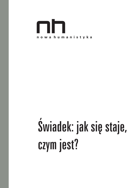 Couverture ebook de ´Swiadek: jak sie staje, czym jest?, de