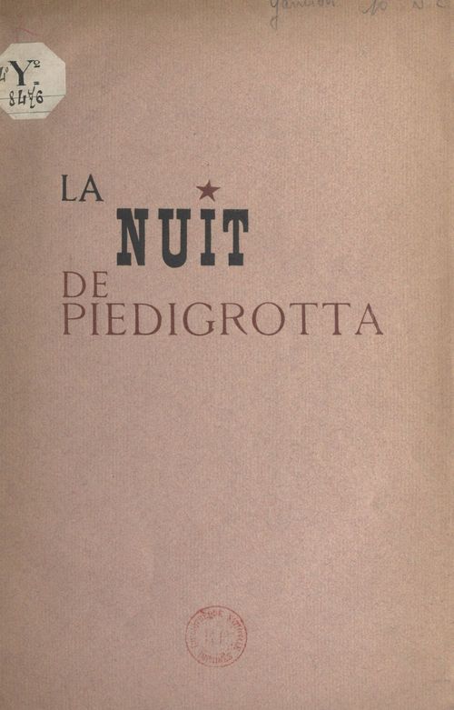 Couverture ebook de La nuit de Piedigrotta, de Yves Gandon