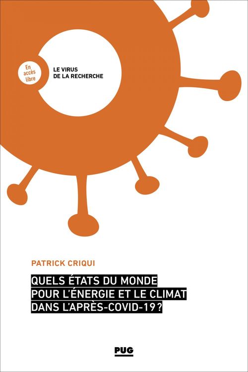 Couverture ebook de Quels états du monde pour l'énergie et pour le climat dans l'après-COVID-19, de Patrick Criqui