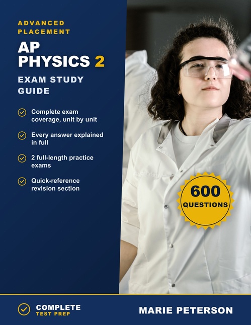 Couverture ebook de AP Physics 2 Exam Study Guide, de Marie Peterson