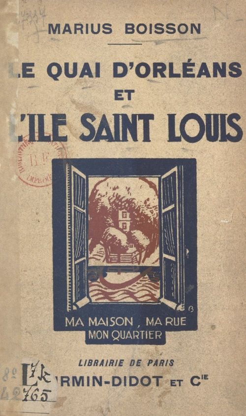 ebook cover of Le Quai d'Orléans et l'Île Saint-Louis, by Marius Boisson