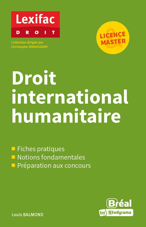 ebook cover of Droit international humanitaire - Licence, Master, by Louis Balmond, Christophe Ssinnassamy