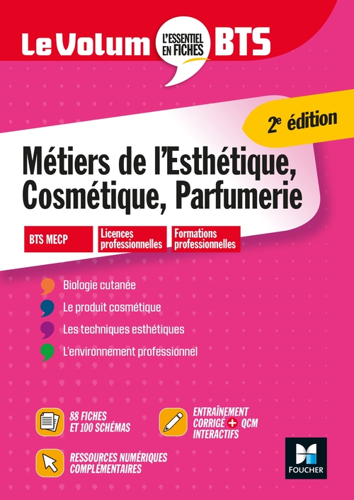 Couverture ebook de Le Volum' BTS - Esthétique Cosmétique et Parfumerie - Révision et entraînement, de Dominique Criqui, Cécile Traullé, Pascale Pibouleau, Corinne Tosser-Chevillon, Laurence Crompagne, Hélène Pellerin, Anna