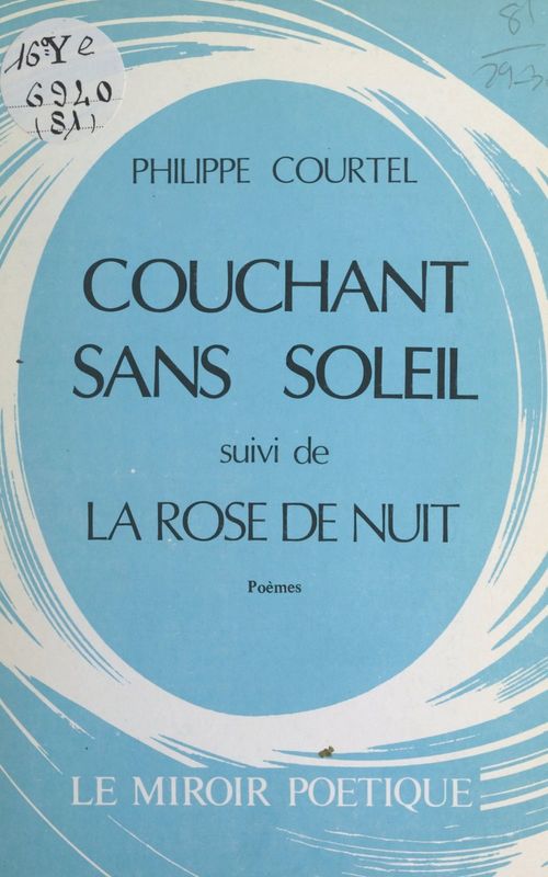 ebook cover of Couchant sans soleil, by Philippe Courtel