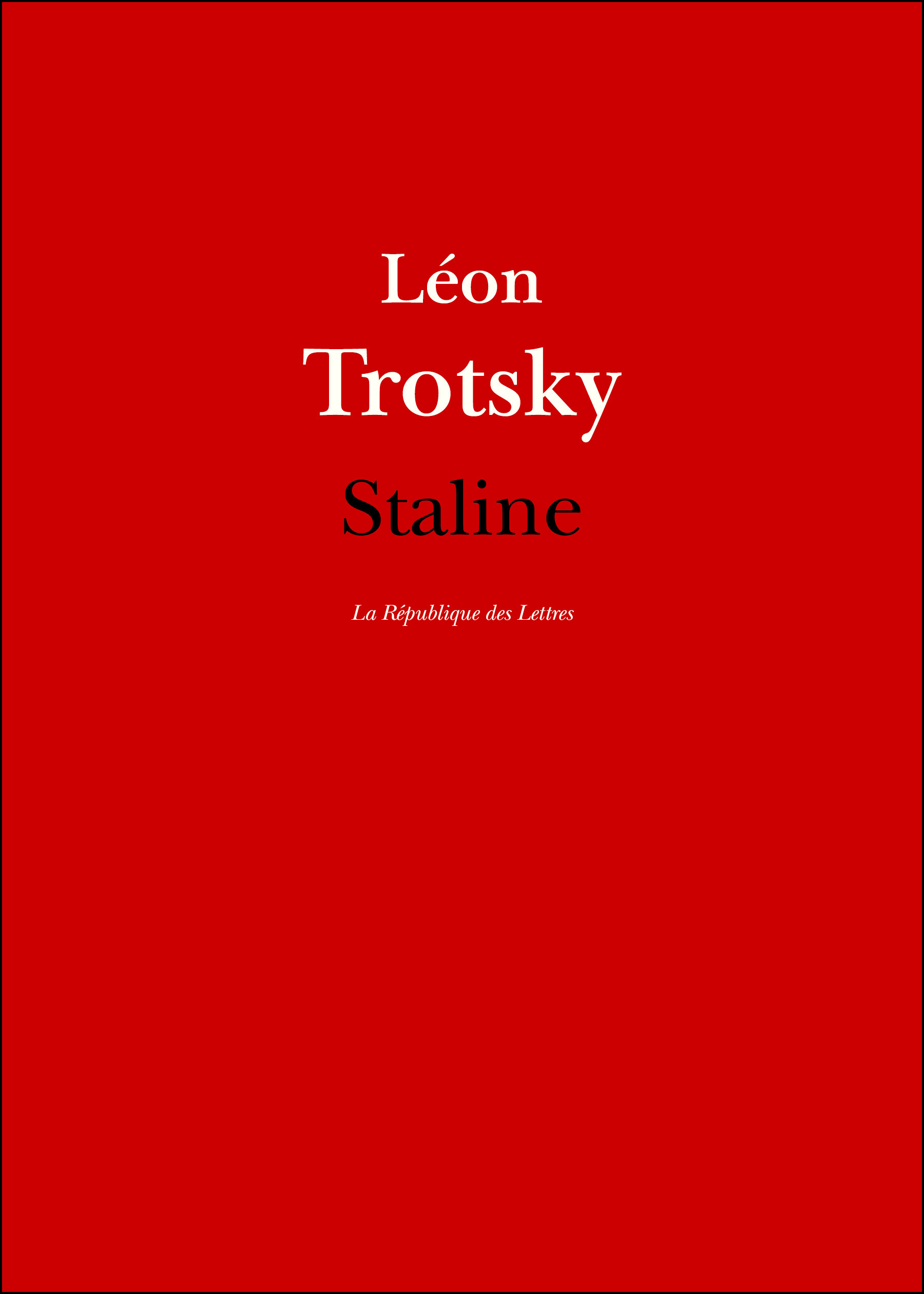 Couverture ebook de Staline, de Leon Trotski