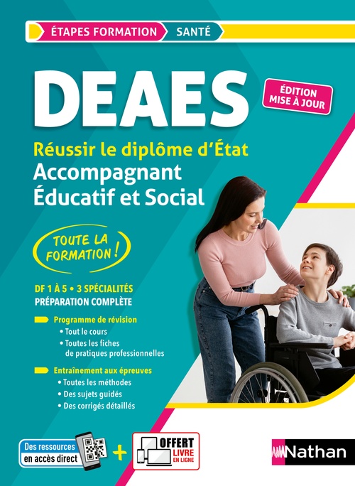 ebook cover of DEAES - Réussir le diplôme d'État Accompagnant éducatif et social (Etapes Formation) 2023, by Louisa Rebih