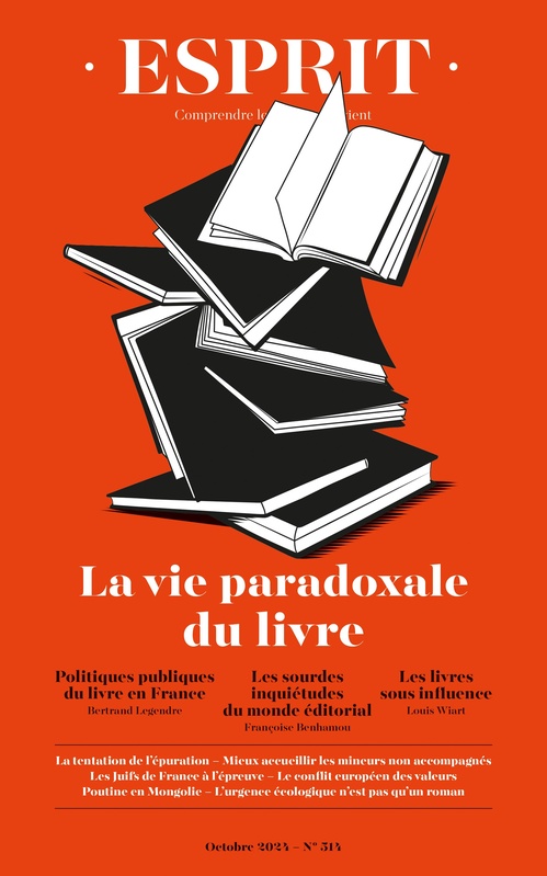 Couverture ebook de Esprit - La vie paradoxale du livre, de Collectif