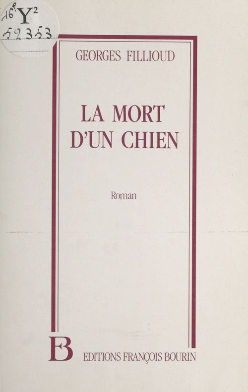 ebook cover of La mort d'un chien, by Fillioud