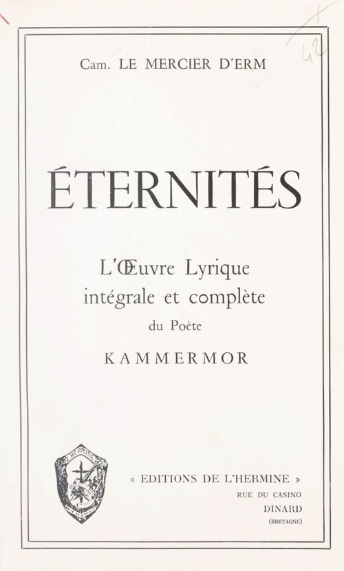 Couverture ebook de Éternités, de Camille Le Mercier D''Erm