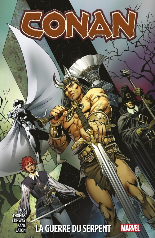 Couverture ebook de Conan - La Guerre du Serpent, de Jim Zub, Roy Thomas, Gerry Conway