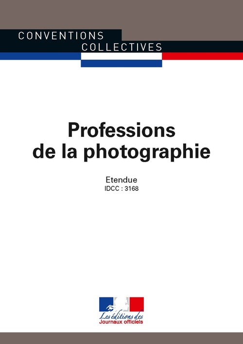 Couverture ebook de Professions de la photographie, de Journaux officiels