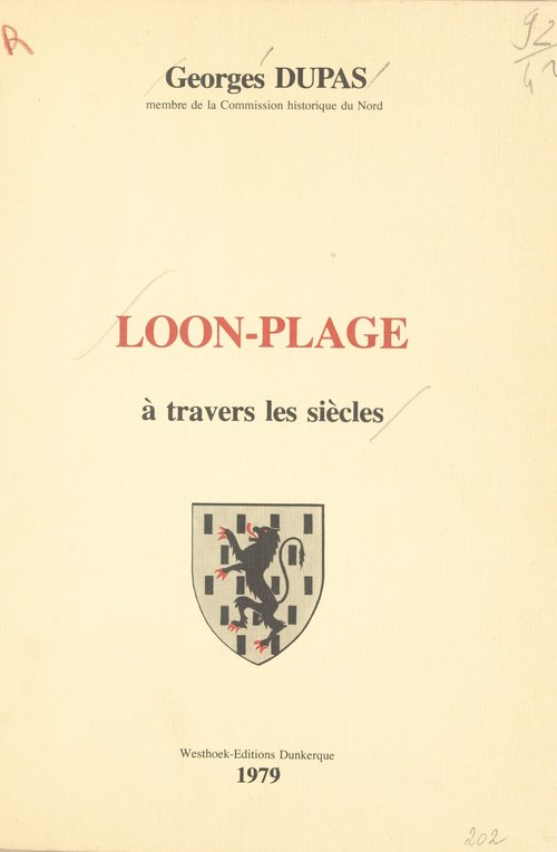 Couverture ebook de Loon-plage à travers les siècles, de Georges Dupas