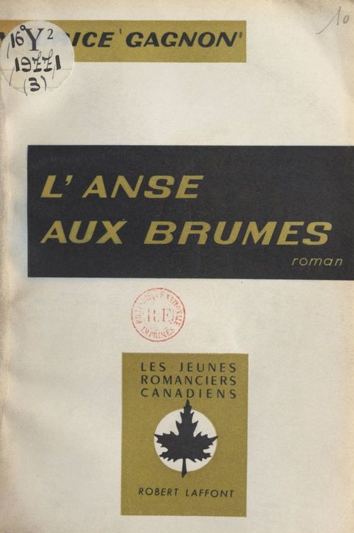 Couverture ebook de L'anse aux brumes, de Maurice Gagnon