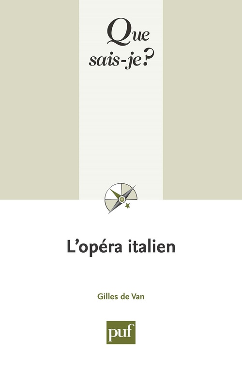 Couverture ebook de L'opéra italien, de Gilles de Van