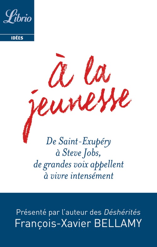 Couverture ebook de À la jeunesse, de François-Xavier Bellamy