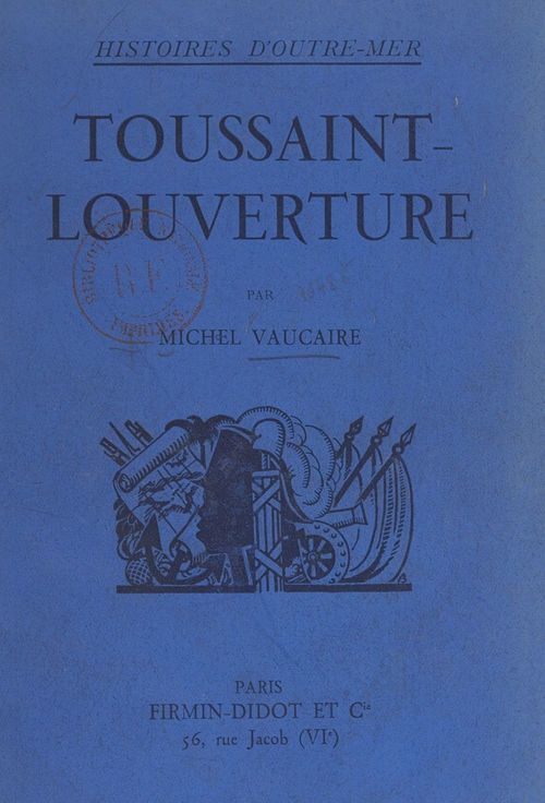 ebook cover of Toussaint-Louverture, by Michel Vaucaire