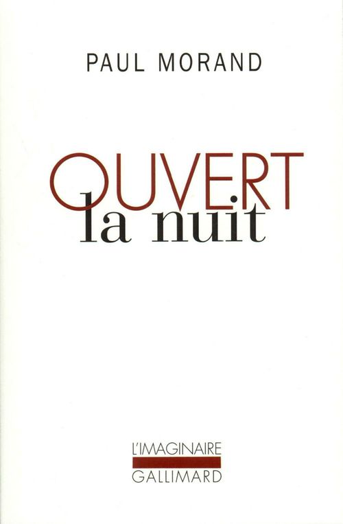 ebook cover of Ouvert la nuit, by Paul Morand