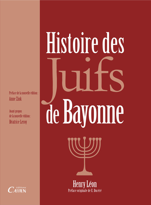 ebook cover of Histoire des Juifs de Bayonne, by Henry Léon