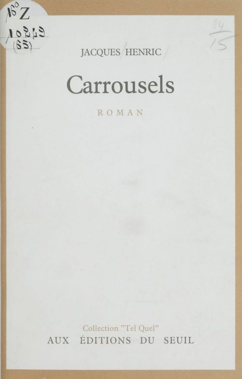 Couverture ebook de Carrousels, de Henric Jacques