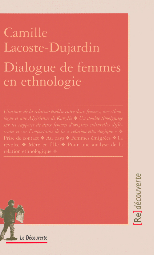 Couverture ebook de Dialogues de femmes en ethnologie, de Camille Lacoste-dujardin
