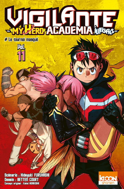 Couverture ebook de Vigilante - My Hero Academia Illegals T11, de Kohei Horikoshi, Hideyuki Furuhashi, Betten Court