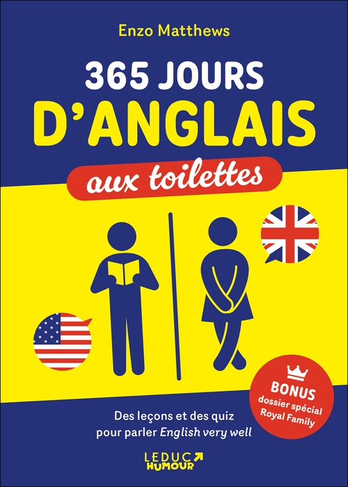 Couverture ebook de 365 jours d'anglais aux toilettes, de Enzo Matthews