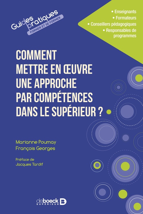 ebook cover of Comment mettre en oeuvre une approche par compétences dans le supérieur ?, by Marianne Poumay, François Georges