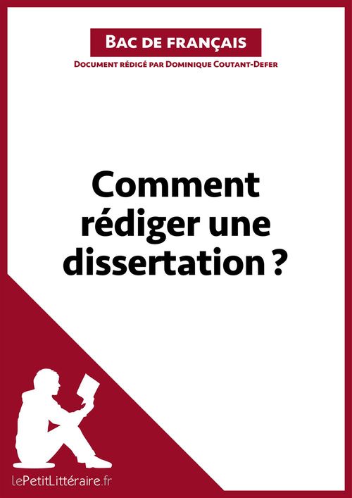 ebook cover of Comment rédiger une dissertation? (Fiche de cours), by Dominique Coutant-Defer