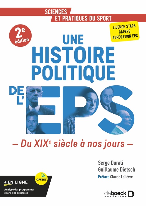 ebook cover of Une histoire politique de l´EPS, by Serge Durali, Guillaume Dietsch