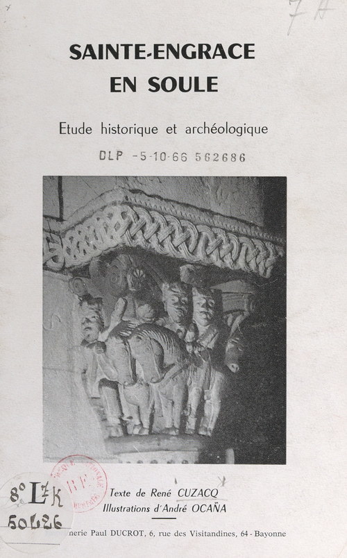 ebook cover of Sainte-Engrace en Soule, by René Cuzacq