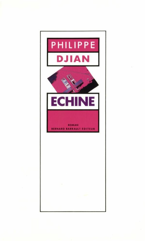 ebook cover of Échine, by Philippe Djian
