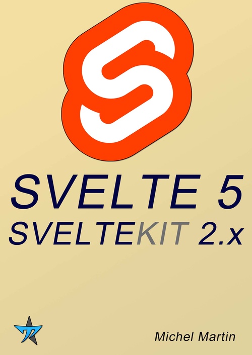 Couverture ebook de Svelte 5 et SvelteKit 2.x, de Mediaforma Michel Martin