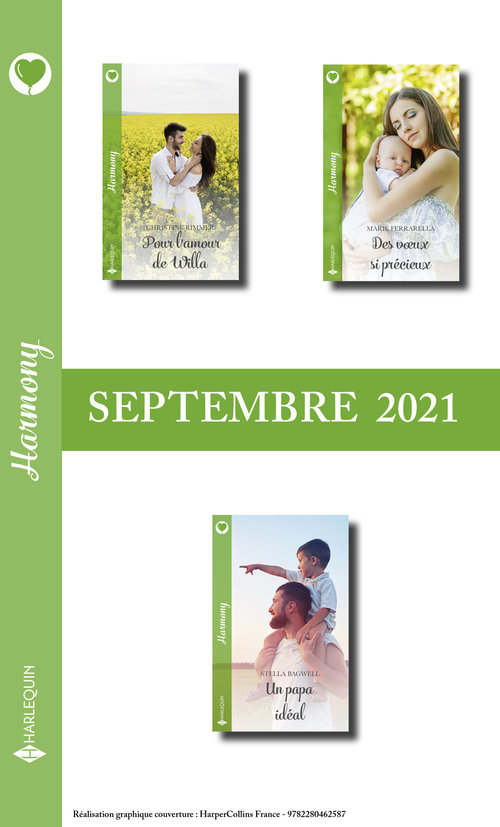 ebook cover of Pack mensuel Harmony : 3 romans (Septembre 2021), by Amy Woods, Helen Lacey, Michelle Major