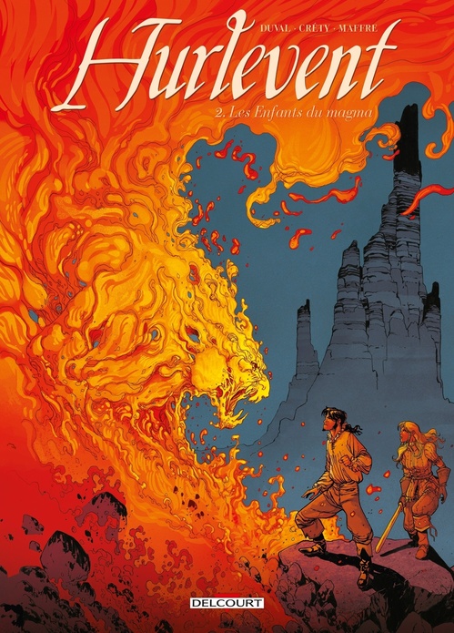 Couverture ebook de Hurlevent T02 - Les enfants du magma, de Fred Duval