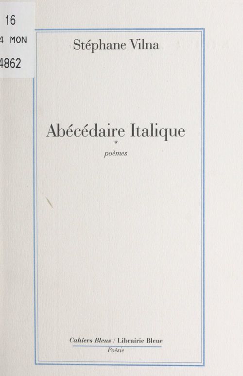 Couverture ebook de Abécédaire italique, de Stephane Vilna