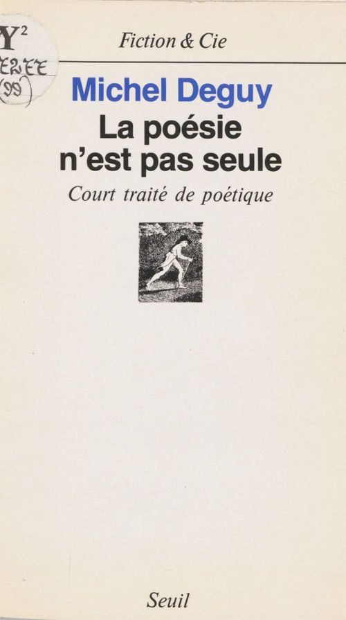ebook cover of La Poésie n'est pas seule, by Deguy Michel