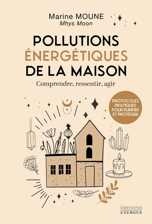 Couverture ebook de Pollutions énergétiques de la maison - Comprendre, ressentir, agir, de Marine Moune