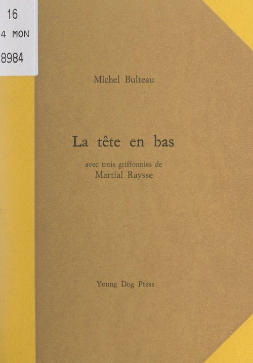 Couverture ebook de La tête en bas, de Michel Bulteau