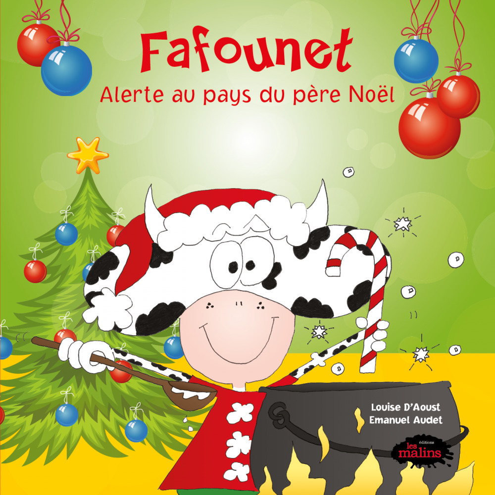 Couverture ebook de Fafounet: Alerte au pays du Père Noël, de Louise D Aoust