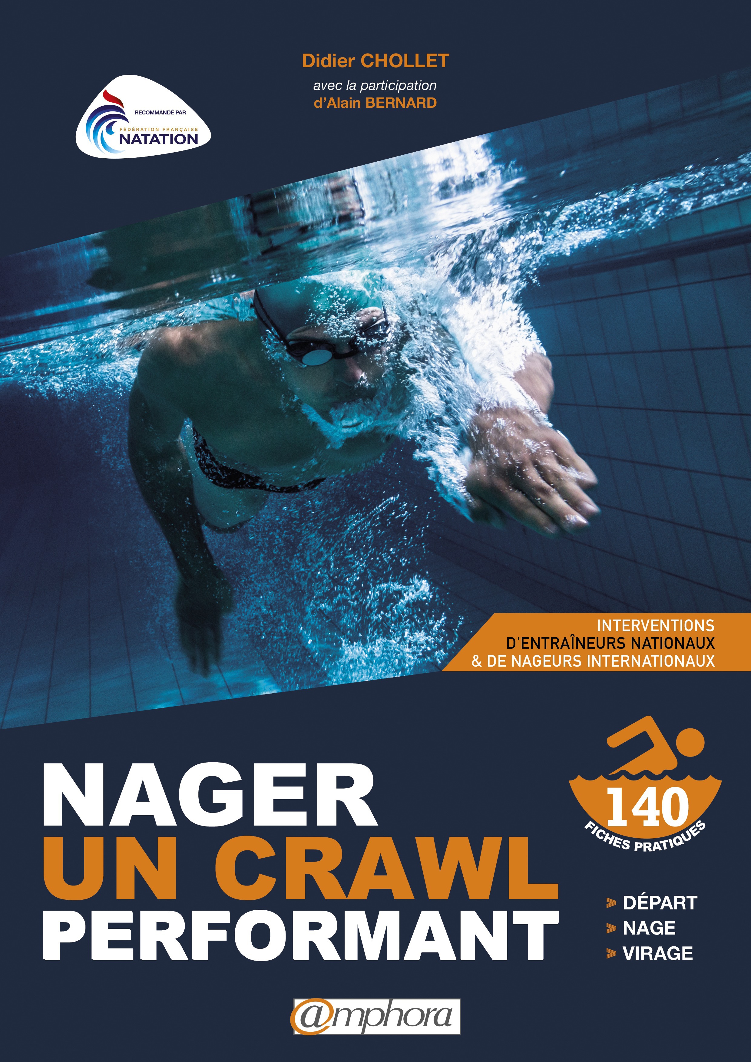 Couverture ebook de Nager un crawl performant, de Didier Chollet