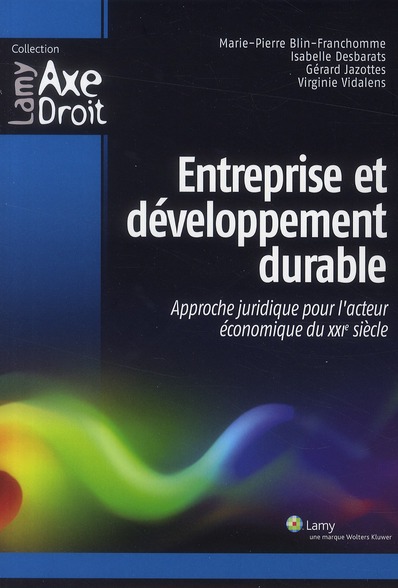 Couverture ebook de Entreprise et développement durable, de Collectif