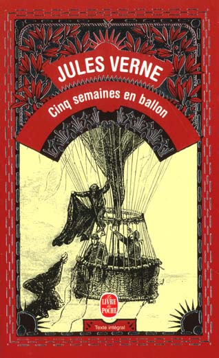 Couverture ebook de Cinq Semaines en ballon, de Jules Verne