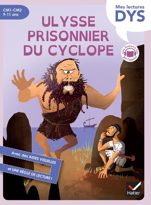 Couverture ebook de Ulysse prisonnier du cyclope adapté, de Hélène Kérillis