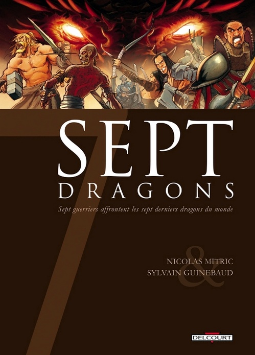 ebook cover of 7 Dragons, by Sylvain Guinebaud, Nicolas Mitric