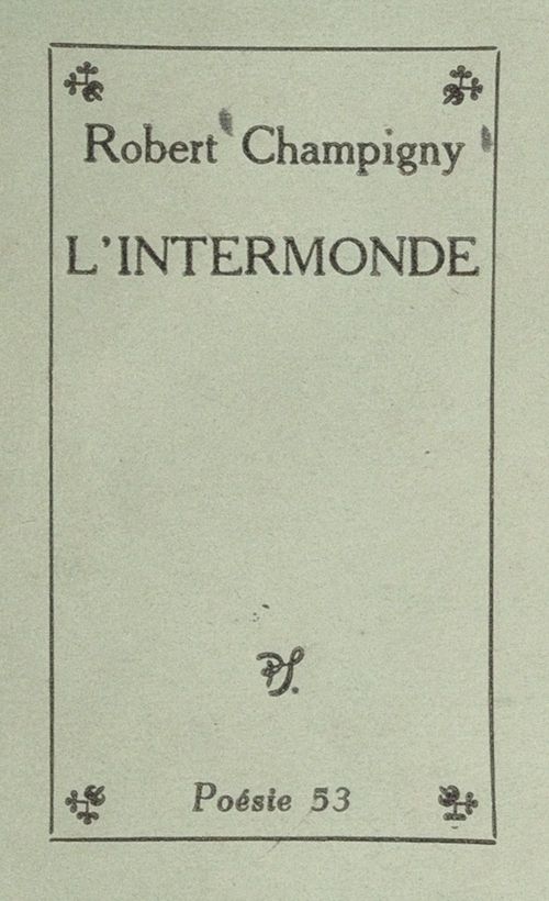 ebook cover of L'intermonde, by Robert Champigny